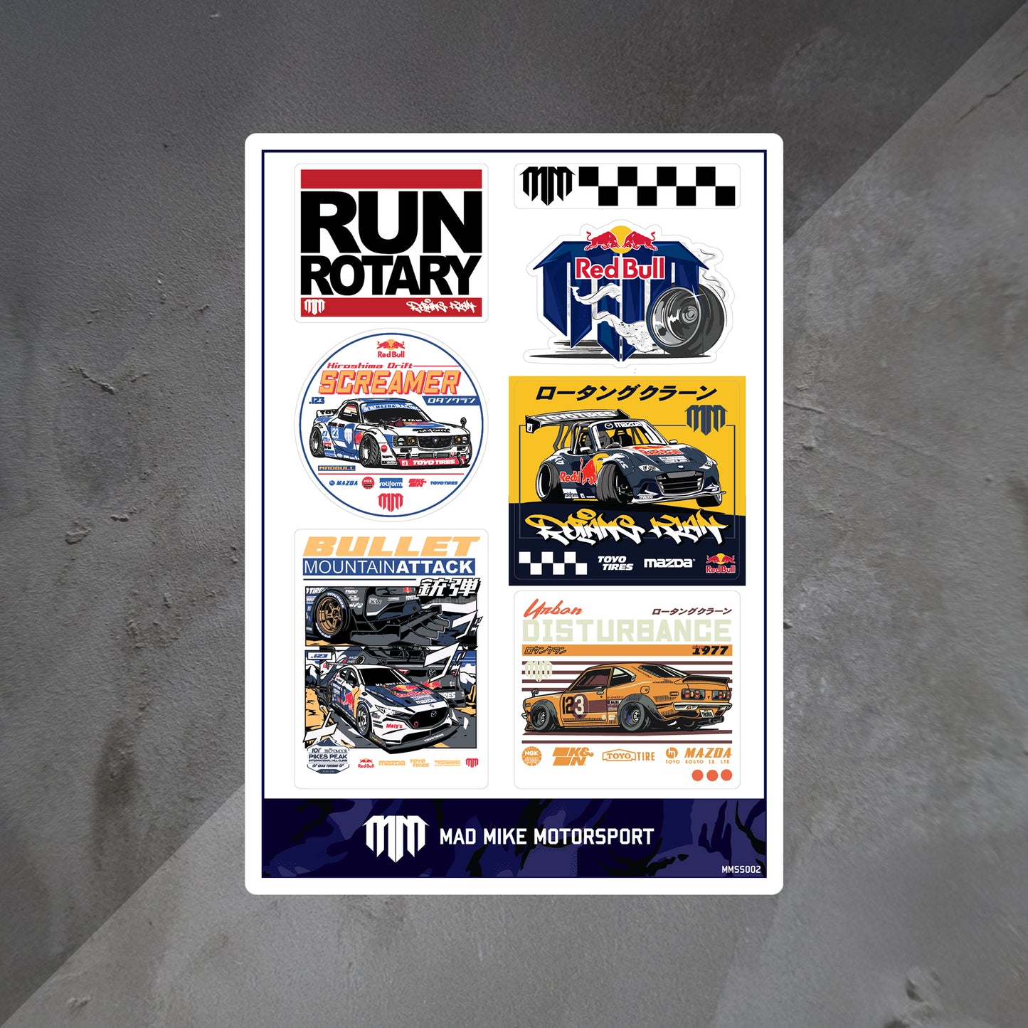 RUN ROTARY A4 Decal Sheet