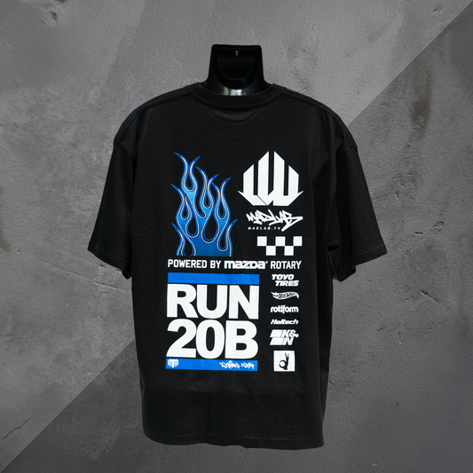 Run 20B Tee - Blk