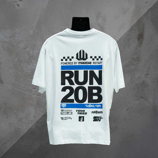 RUN 20B Tee - Wht