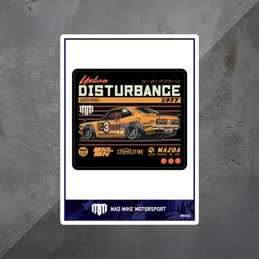 DISTURBANCE Square Decal