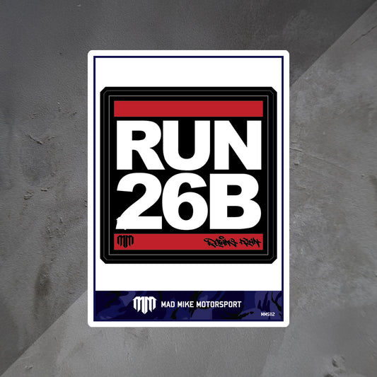 RUN 26B Decal