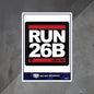 RUN 26B Decal