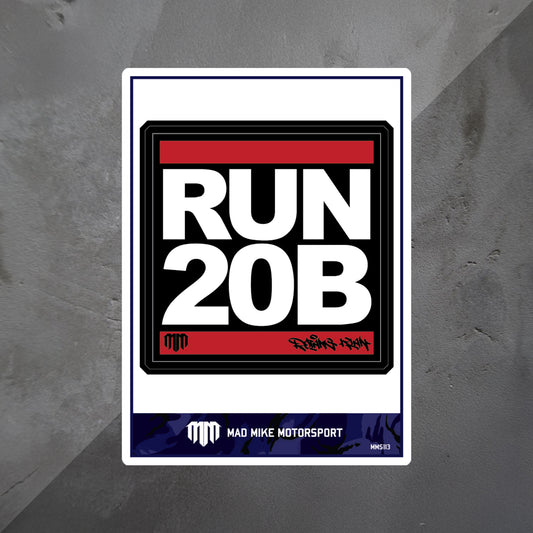 RUN 20B Decal