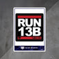 RUN 13B Decal
