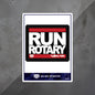RUN ROTARY Decal - Blk