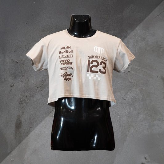 SummerBash Crop Tee - Bone