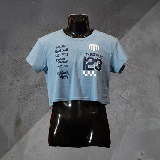 SummerBash Crop Tee - Blue