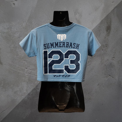 SummerBash Crop Tee - Blue