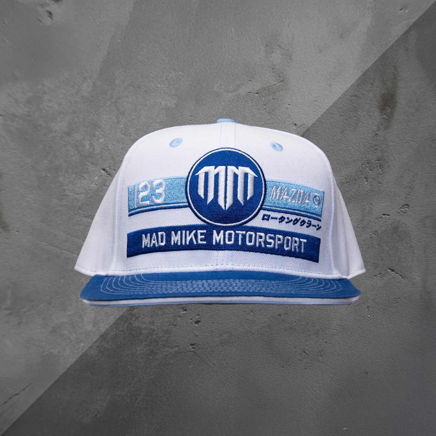 Mad Mike Motorsport Cap - Wht/Blu