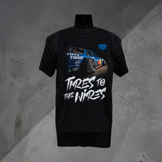 TIRES TO THE WIRES Tee